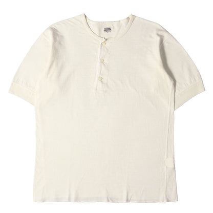コットンスラブ ヘンリーネック Tシャツ