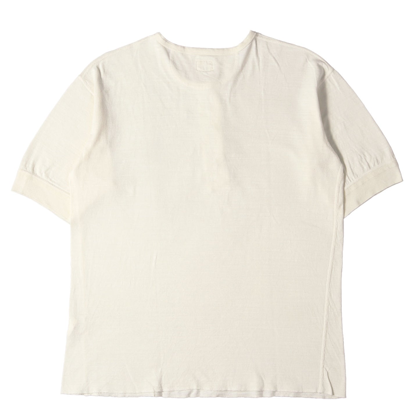 コットンスラブ ヘンリーネック Tシャツ