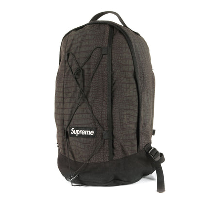 クロコダイル柄 コーデュラナイロン バックパック(Croc Backpack)