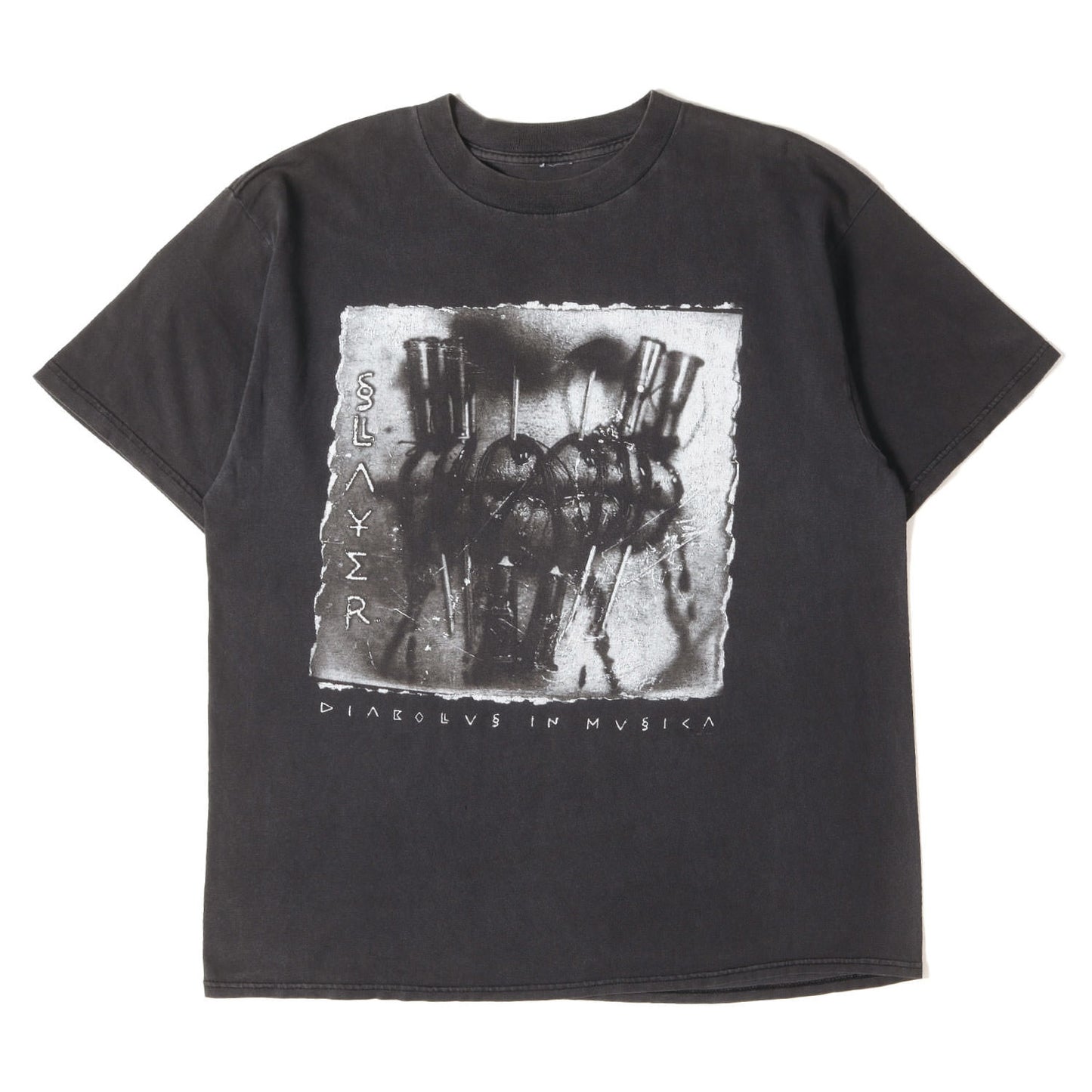 [GOODフェード] 90s SLAYER Diabolus in Musica スレイヤー 悪魔の鎮魂歌 Tシャツ