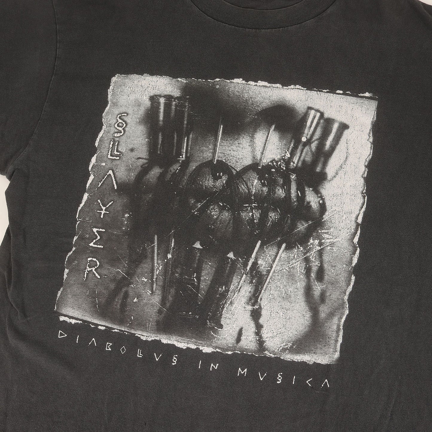 [GOODフェード] 90s SLAYER Diabolus in Musica スレイヤー 悪魔の鎮魂歌 Tシャツ