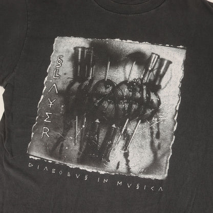 [GOODフェード] 90s SLAYER Diabolus in Musica スレイヤー 悪魔の鎮魂歌 Tシャツ