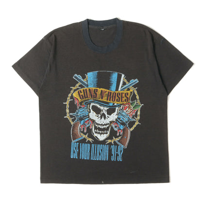 [雰囲気抜群] 90s Guns N' Roses Use Your Illusion 91 Tour ガンズアンドローゼス Tシャツ / USA製 SCREEN STARS