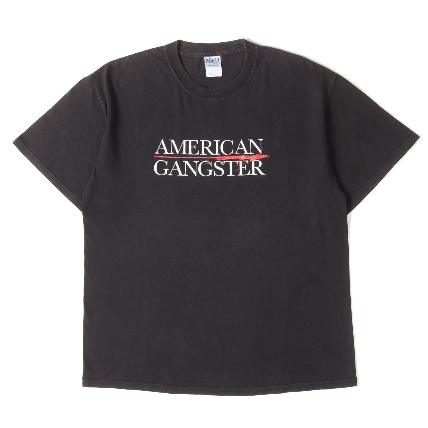 [映画 ムービー] 00s American Gangster アメリカン・ギャングスター タイトルロゴ Tシャツ / メキシコ製 M&O