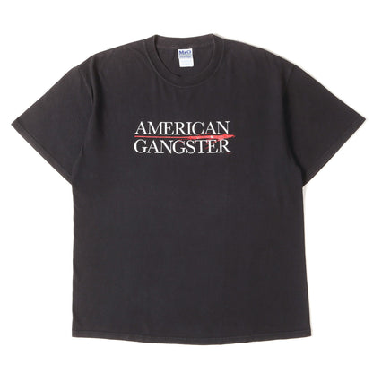 [映画 ムービー] 00s American Gangster アメリカン・ギャングスター タイトルロゴ Tシャツ / メキシコ製 M&O