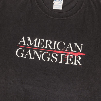 [映画 ムービー] 00s American Gangster アメリカン・ギャングスター タイトルロゴ Tシャツ / メキシコ製 M&O