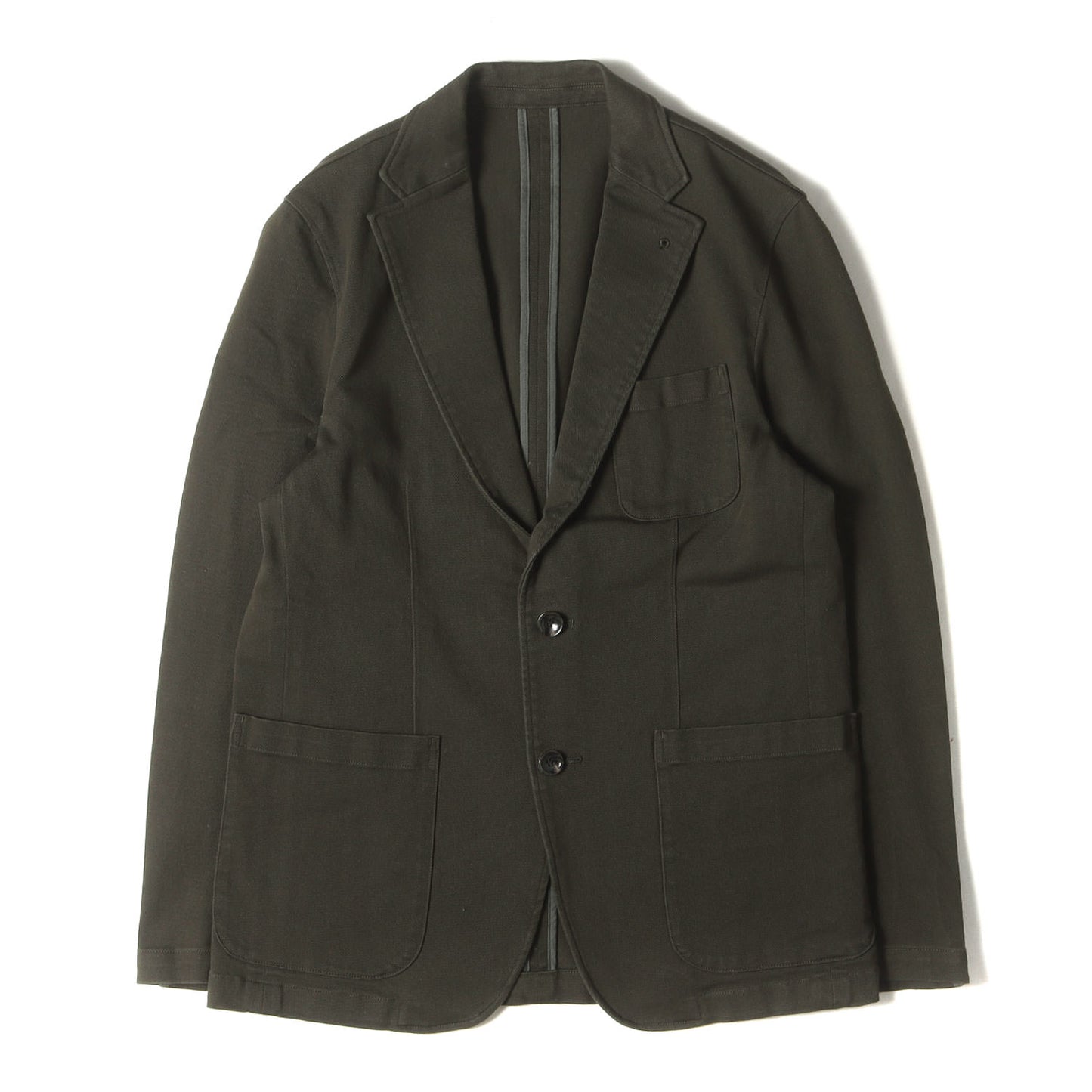 20AW ストレッチ ドリルクロス 2B テーラードジャケット(WASHED STRETCH COTTON DRILL 2BUTTON JACKET)