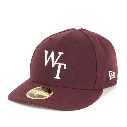 24AW ×NEW ERA WTロゴ刺繍 ベースボールキャップ(59FIFTY LOW PROFILE / CAP / POLY. TWILL)