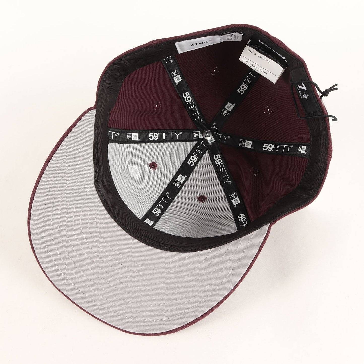 24AW ×NEW ERA WTロゴ刺繍 ベースボールキャップ(59FIFTY LOW PROFILE / CAP / POLY. TWILL)
