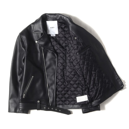 23AW シンセティックレザー ダブル ライダースジャケット(VANCE / JACKET / SYNTHETIC)
