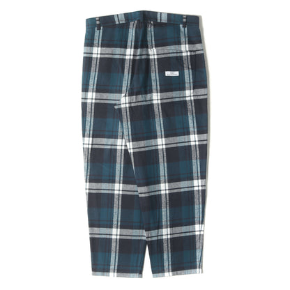 24SS チェックフランネル ワークパンツ(LEZ / SGL / TROUSERS / COTTON FLANNEL TEXTILE)