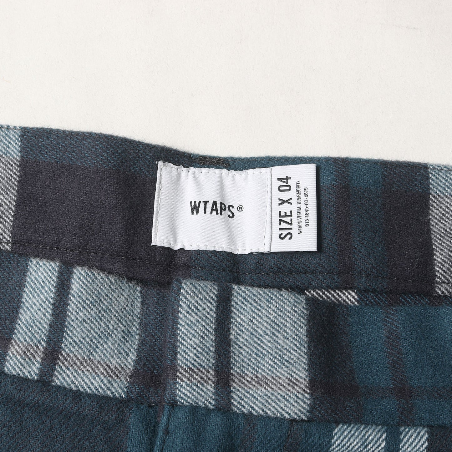 24SS チェックフランネル ワークパンツ(LEZ / SGL / TROUSERS / COTTON FLANNEL TEXTILE)