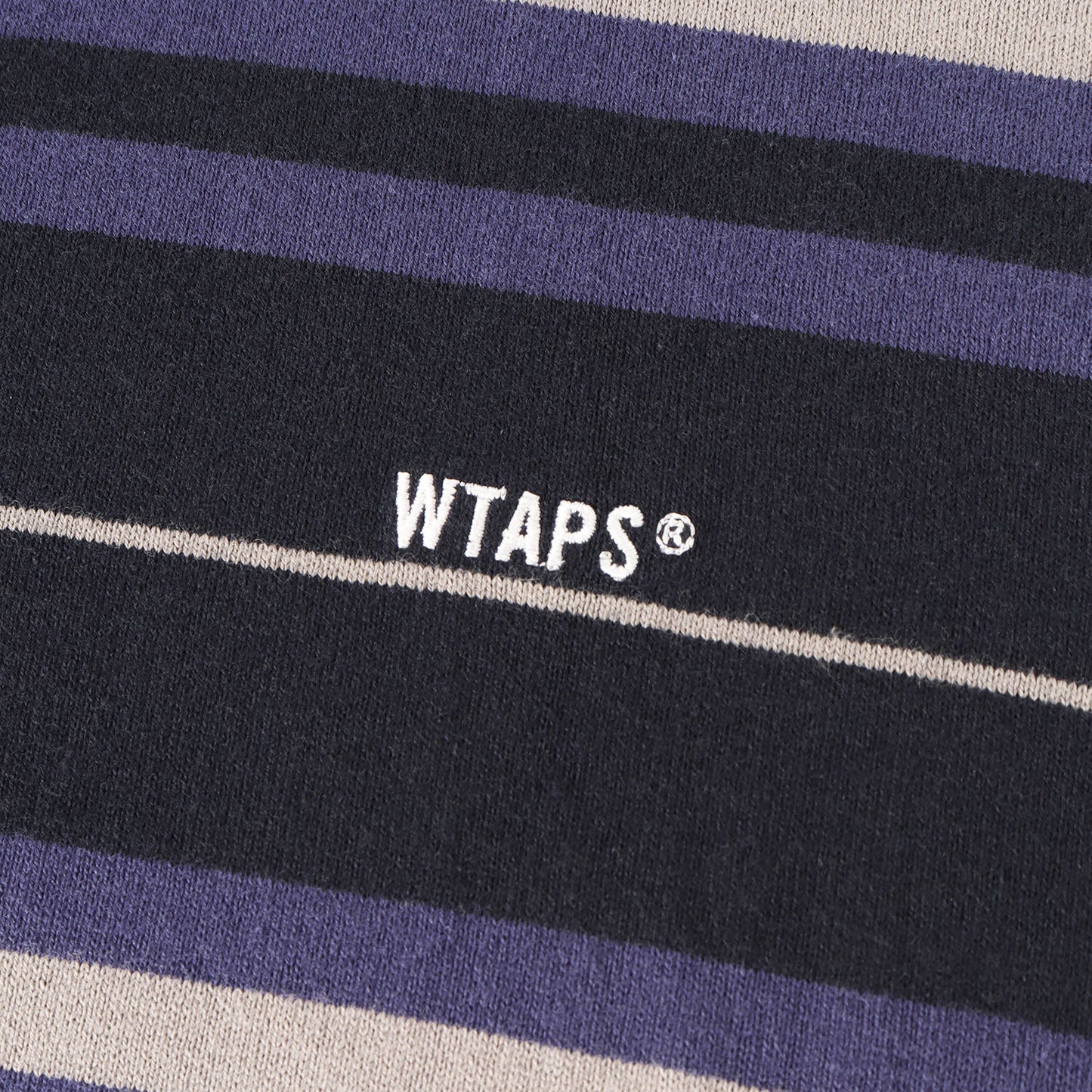 23SS ロゴ刺繍 ボーダー クルーネック Tシャツ(BDY 02 / SS / COTTON. TEXTILE. SIGN)