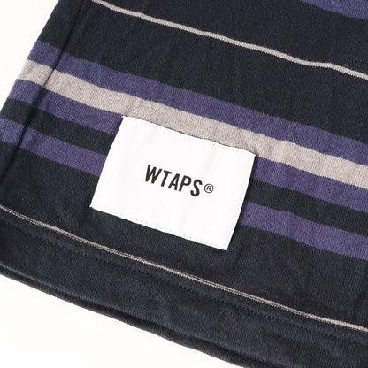23SS ロゴ刺繍 ボーダー クルーネック Tシャツ(BDY 02 / SS / COTTON. TEXTILE. SIGN)