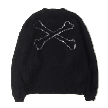 23AW クロスボーン レイヤード クルーネック ニットセーター(OBSVR / SWEATER / ACRYLIC. X3.0)