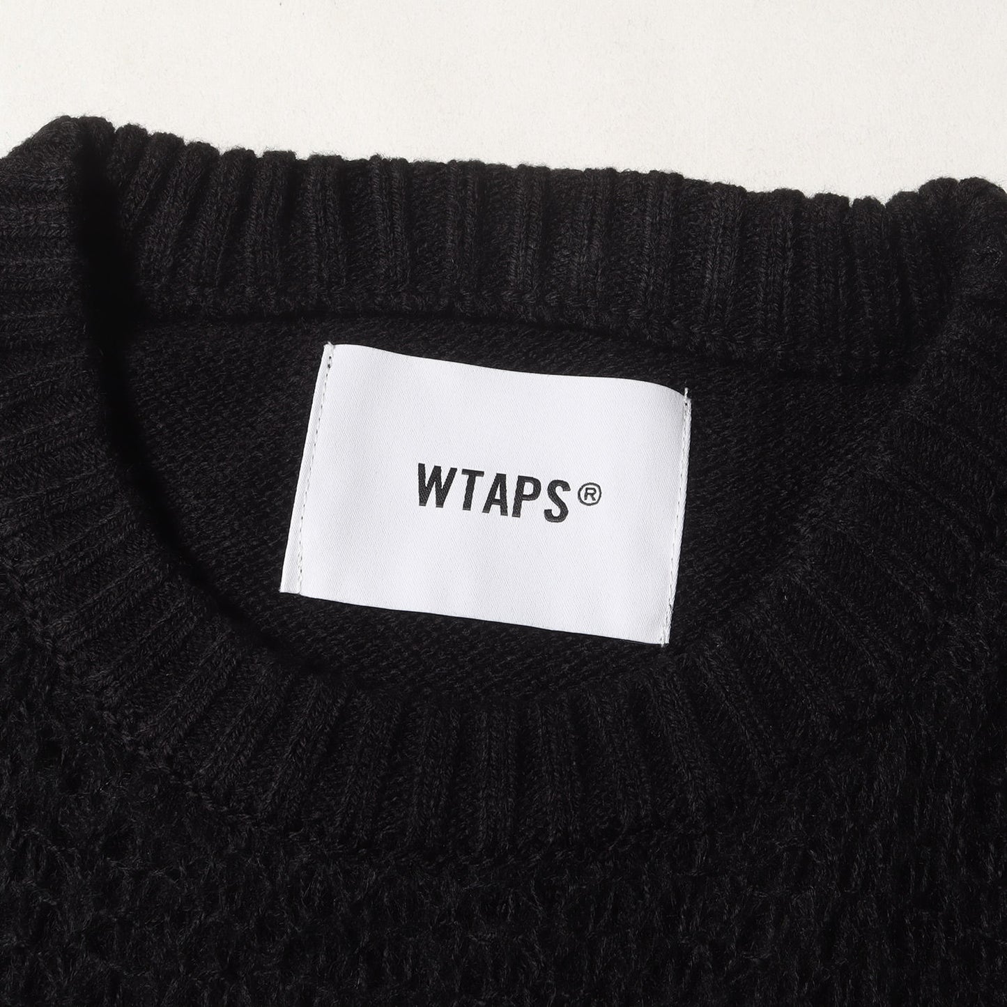 23AW クロスボーン レイヤード クルーネック ニットセーター(OBSVR / SWEATER / ACRYLIC. X3.0)
