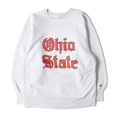 [USA製 刺繍タグ] 90s オールドイングリッシュ リバースウィーブ スウェット / オハイオ大学 Ohio State