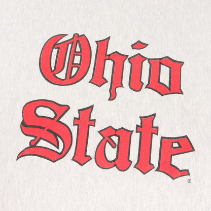 [USA製 刺繍タグ] 90s オールドイングリッシュ リバースウィーブ スウェット / オハイオ大学 Ohio State