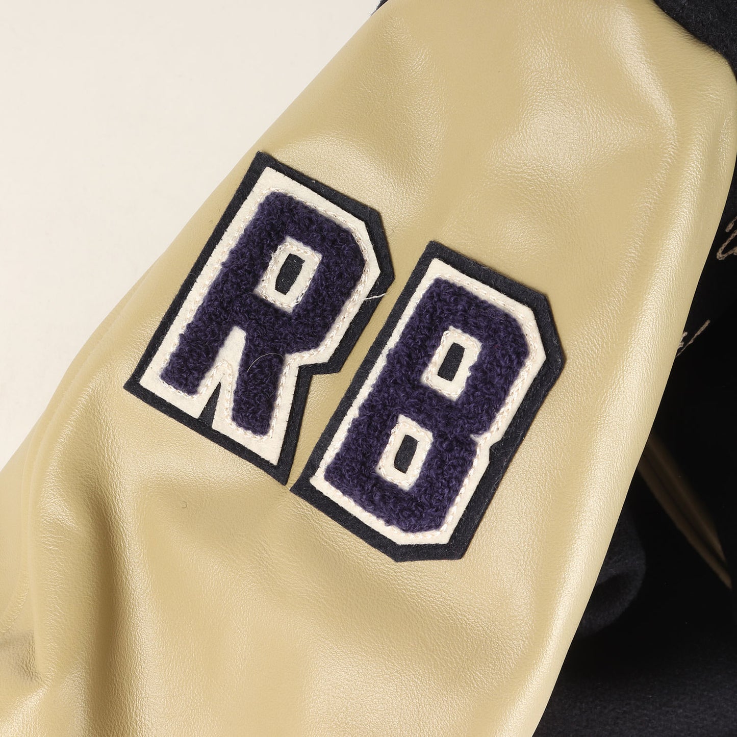 [YALE大学モデル] フルデコ 袖レザー メルトン スタジャン (30oz. Wool Melton Award Jacket)