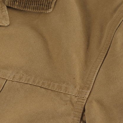 [雰囲気抜群] 80s 襟コーデュロイ コットンキャンバス ハンティングジャケット USA製