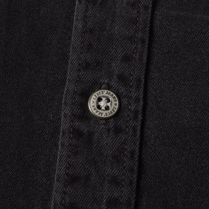 [人気モデル RED TAB] 90s ブラック デニム メタルボタン BD シャツ 60517-1361