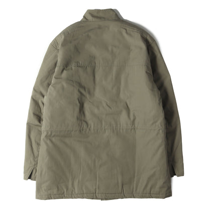 [希少 黒タグ] 90s ポリコットン スタンドカラー 中綿入り ジャケット