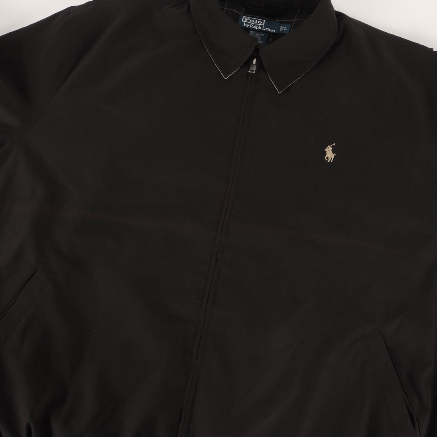 裏地チェック ポニー刺繍 スイングトップ