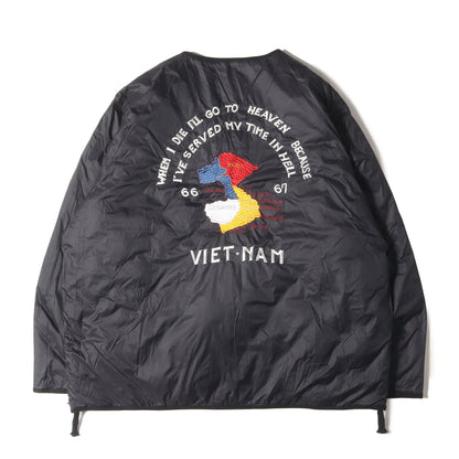 ジャパンスペシャル 虎刺繍 リバーシブル ベトジャン ダウンジャケット