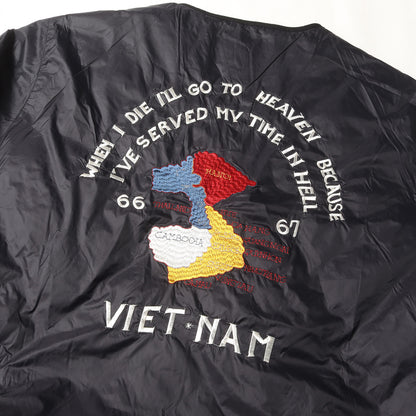 ジャパンスペシャル 虎刺繍 リバーシブル ベトジャン ダウンジャケット