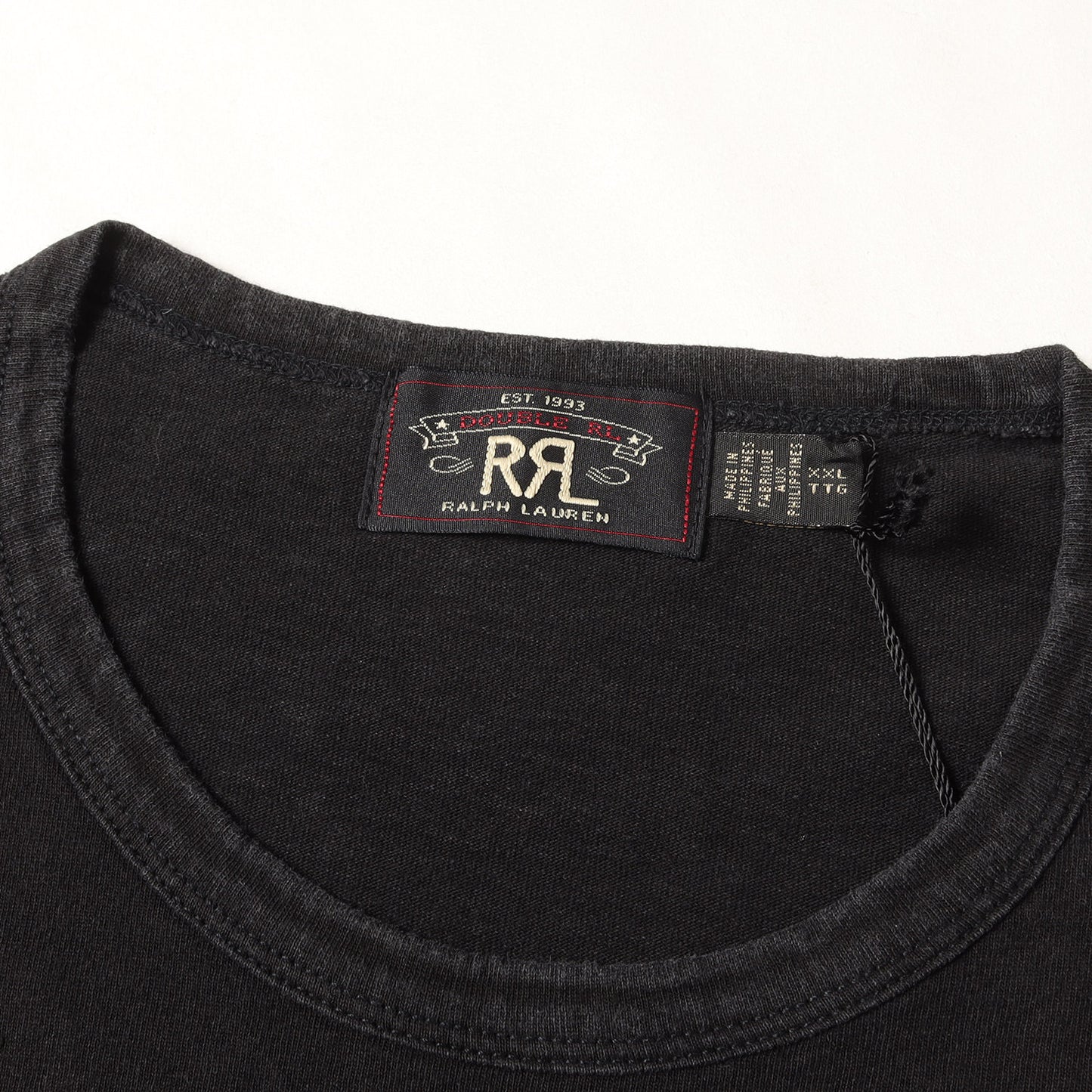 [近年モデル] ヴィンテージ加工 ポケット付き 無地 クルーネック Tシャツ