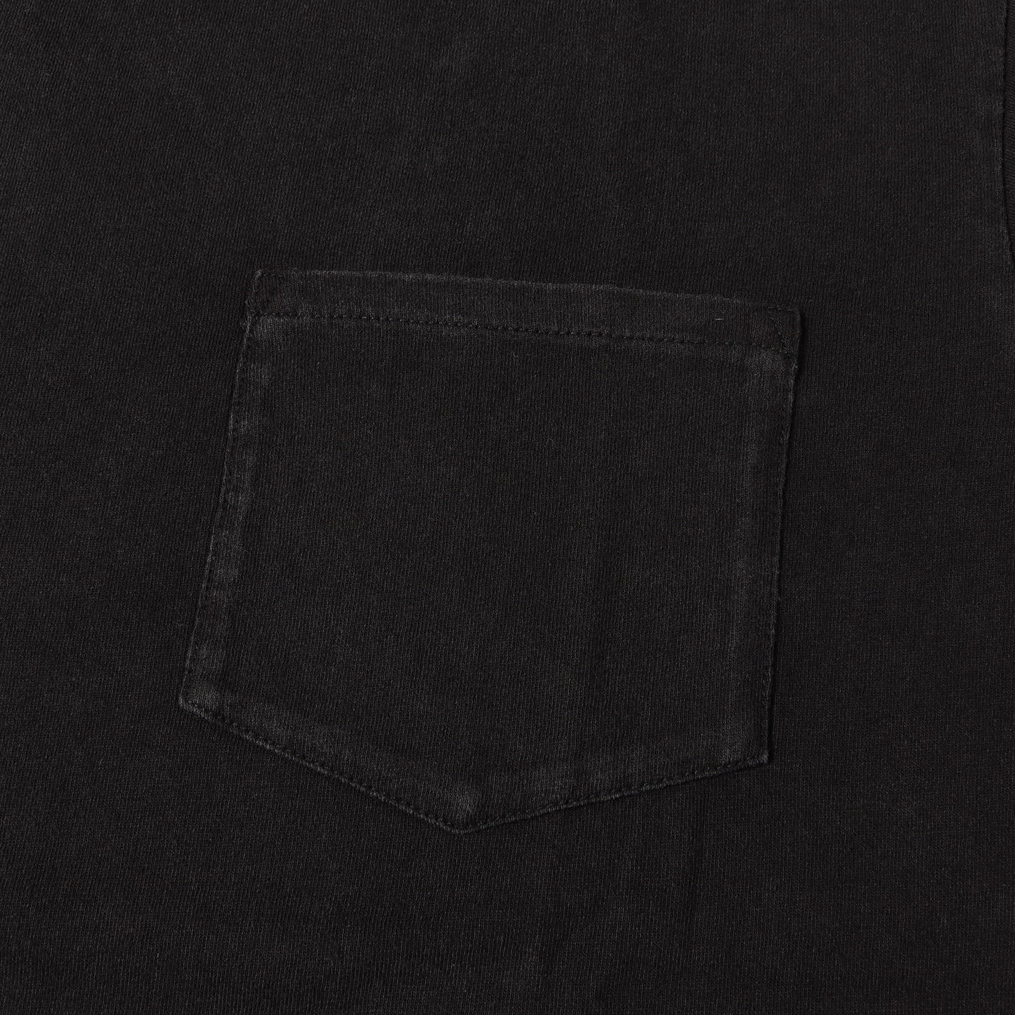 [近年モデル] ヴィンテージ加工 ポケット付き 無地 クルーネック Tシャツ