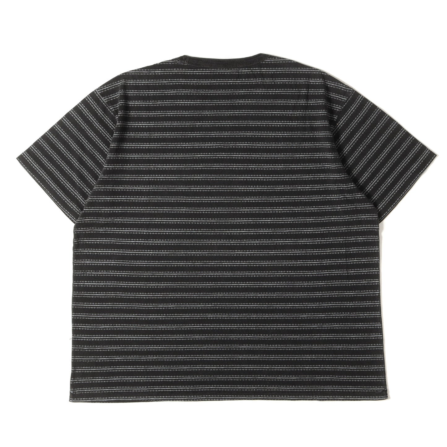 [近年モデル] ヴィンテージ加工 ボーダープリント クルーネック Tシャツ