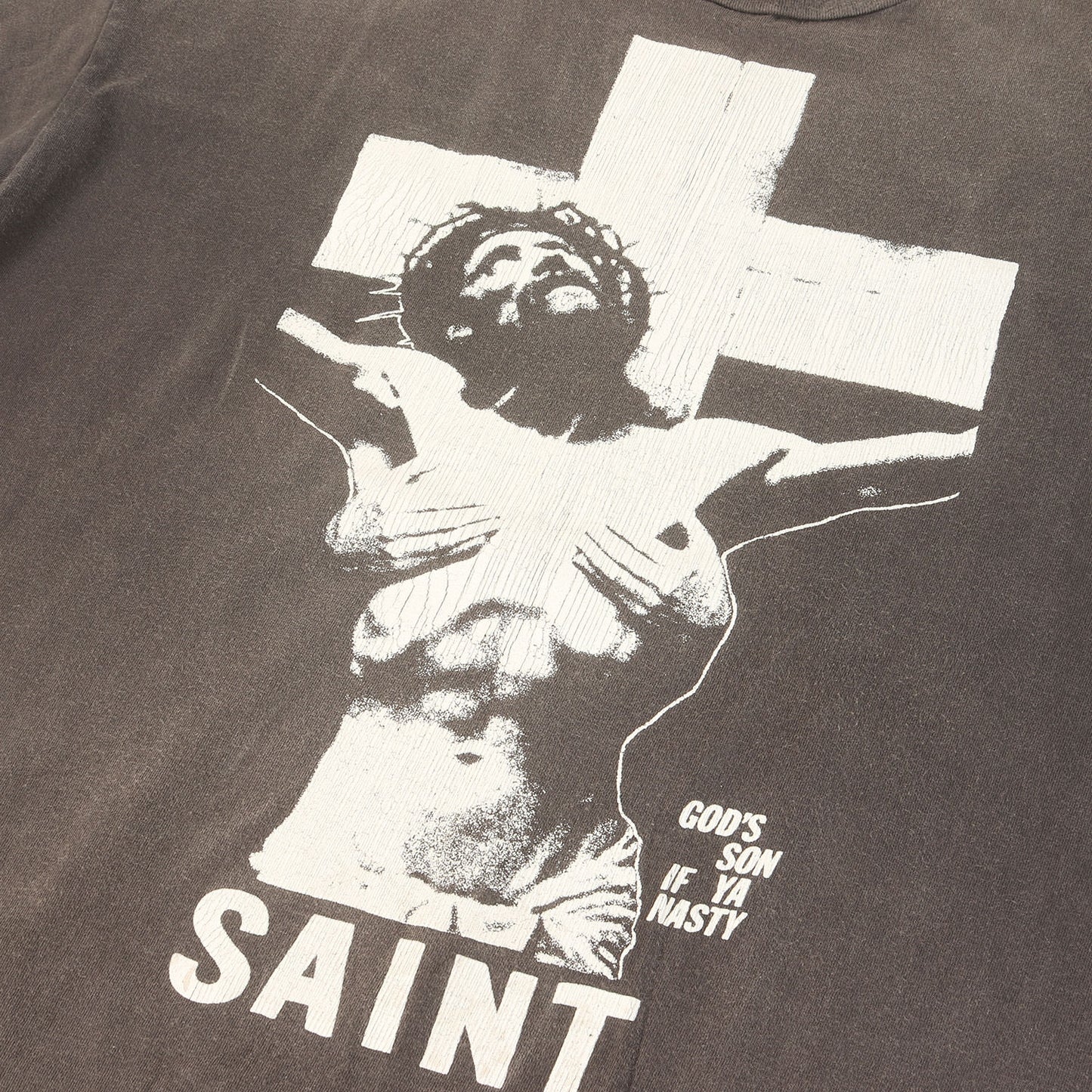 22SS ヴィンテージ加工 キリスト グラフィック Tシャツ(SS TEE DMJ)