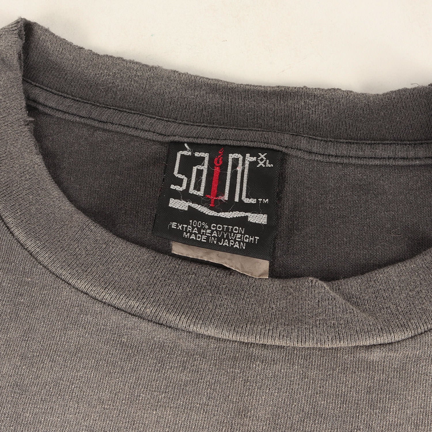 SAINT MICHAEL セントマイケル Tシャツ ブラック 黒 サイズ:XXL | 22AW ナイン・インチ・ネイルズロゴ ヴィンテージ加工 ロングスリーブ Tシャツ (SIN LS TEE) | トップス カットソー 長袖【メンズ】【中古】【美品】【K4643】 22AW ナイン・インチ・ネイルズロゴ ヴィンテージ加工 ロングスリーブ