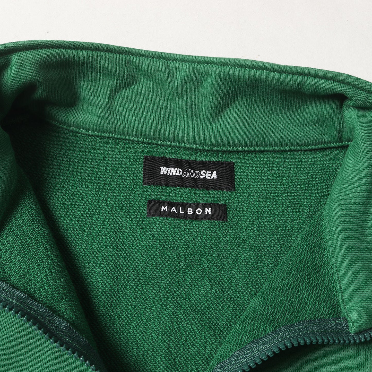 22SS ×Malbon Golf ロゴ刺繍 ハーフジップ スウェット