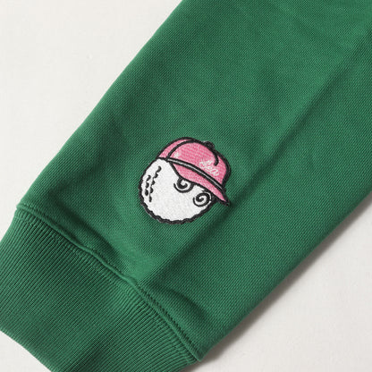 22SS ×Malbon Golf ロゴ刺繍 ハーフジップ スウェット