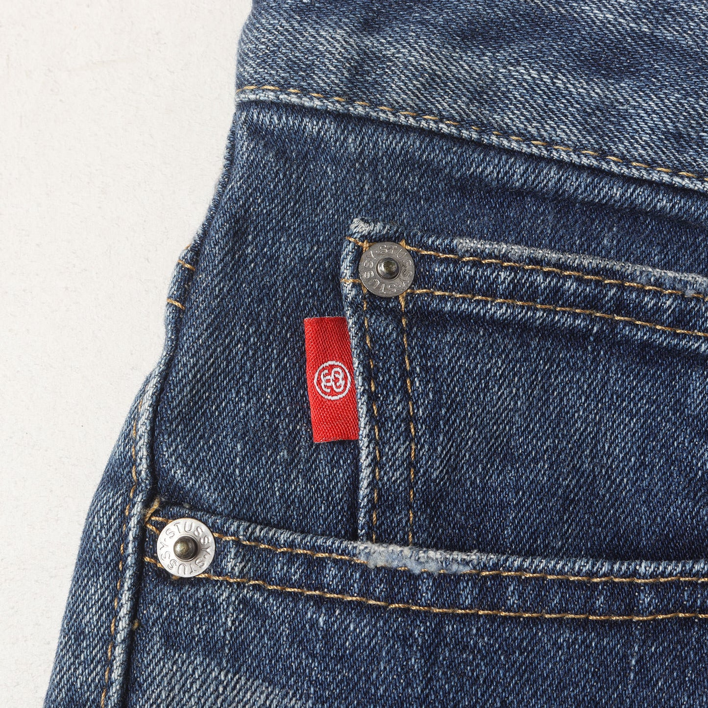 SSリンク ヴィンテージ加工 ストレッチ スキニー デニムパンツ