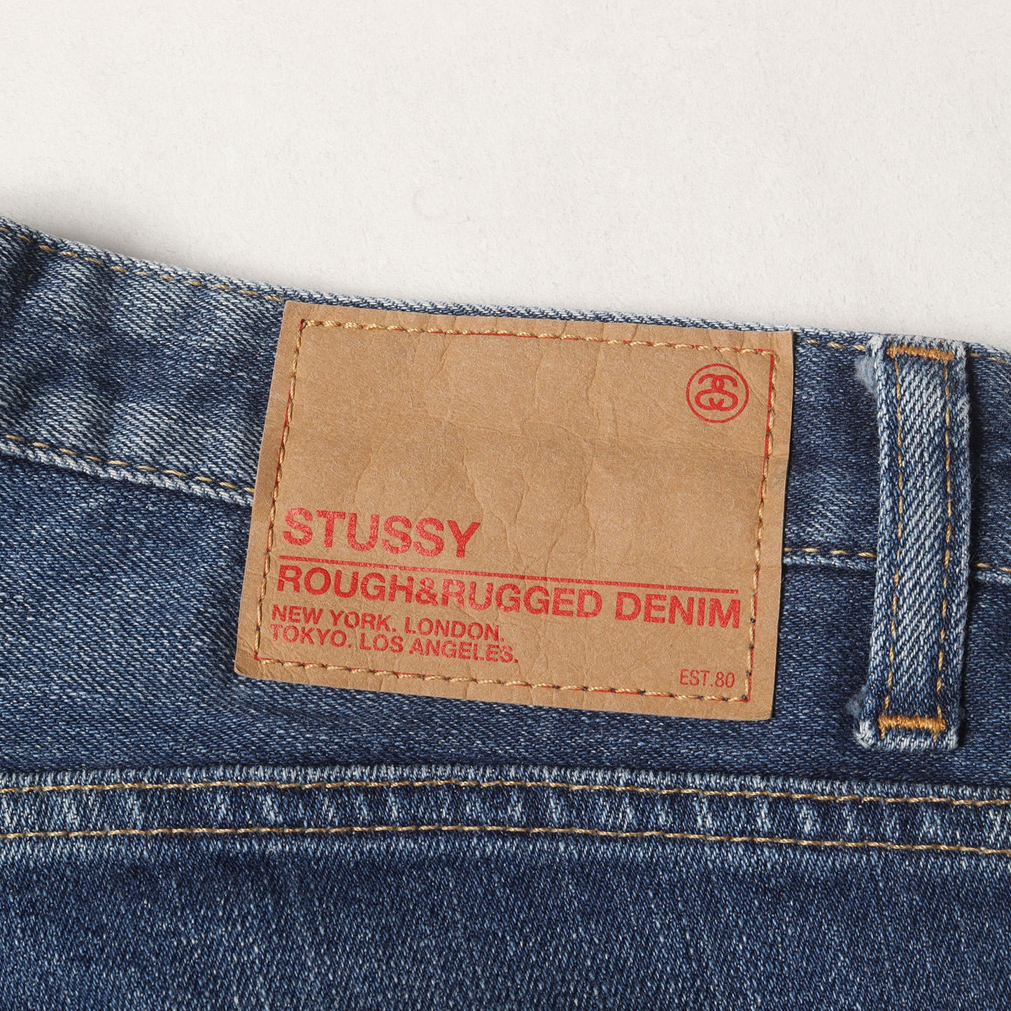 SSリンク ヴィンテージ加工 ストレッチ スキニー デニムパンツ