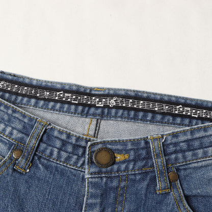 クラッシュ加工 ストレッチ スキニー デニムパンツ