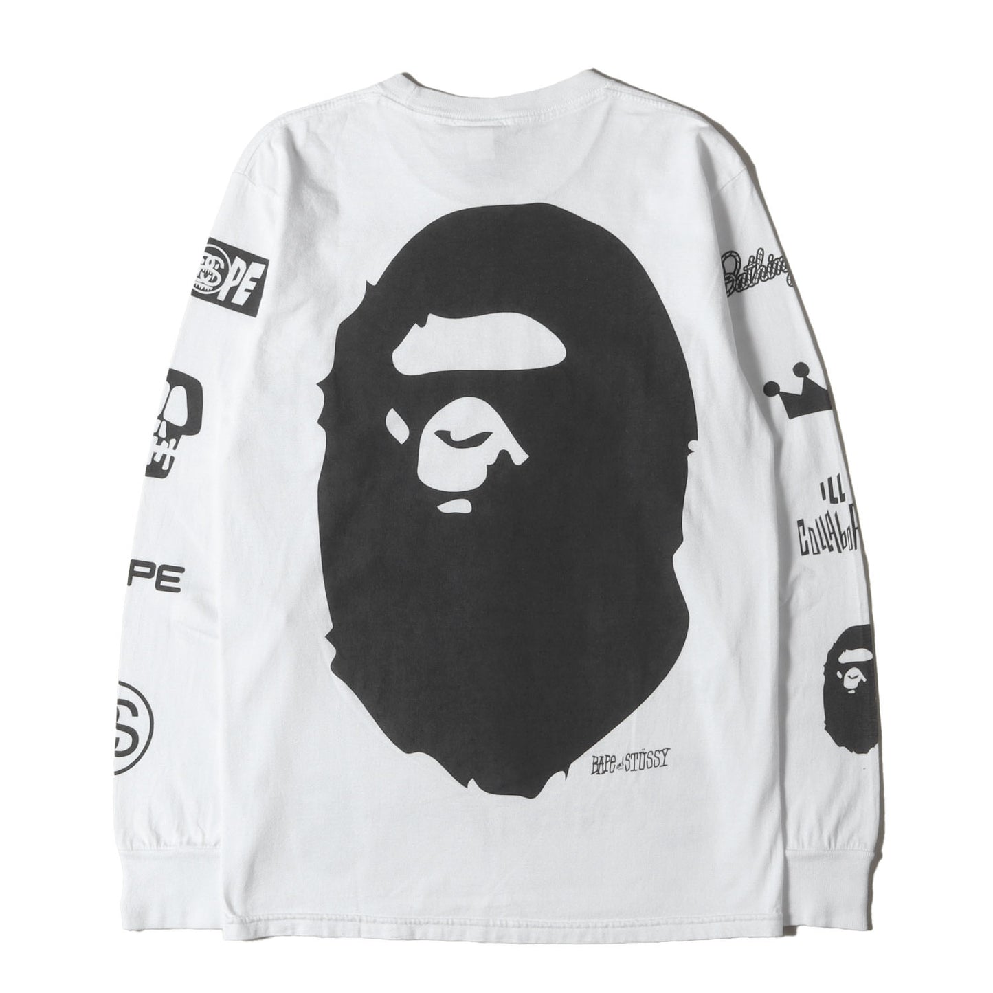 ×A BATHING APE マルチグラフィック ロングスリーブ Tシャツ