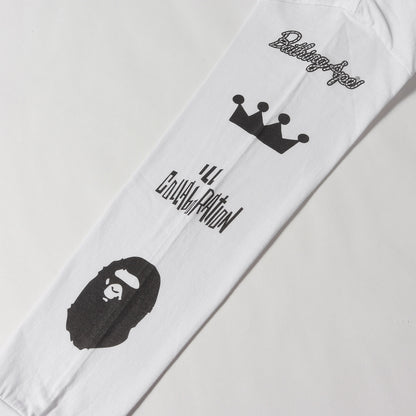 ×A BATHING APE マルチグラフィック ロングスリーブ Tシャツ