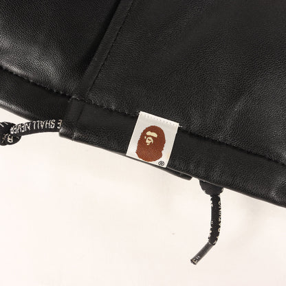 シープスキンレザー 裏地1stカモ M-65 ダウンジャケット