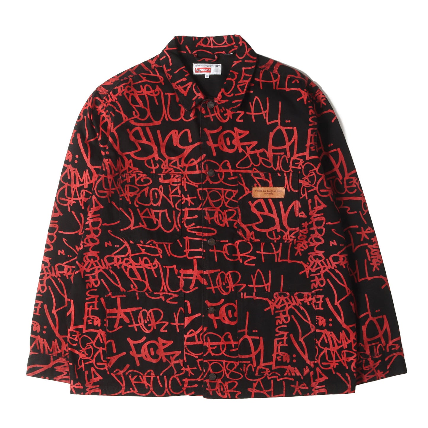 ×COMME des GARCONS SHIRTS グラフィック柄 チョアコート / カバーオール(Printed Canvas Chore Coat)