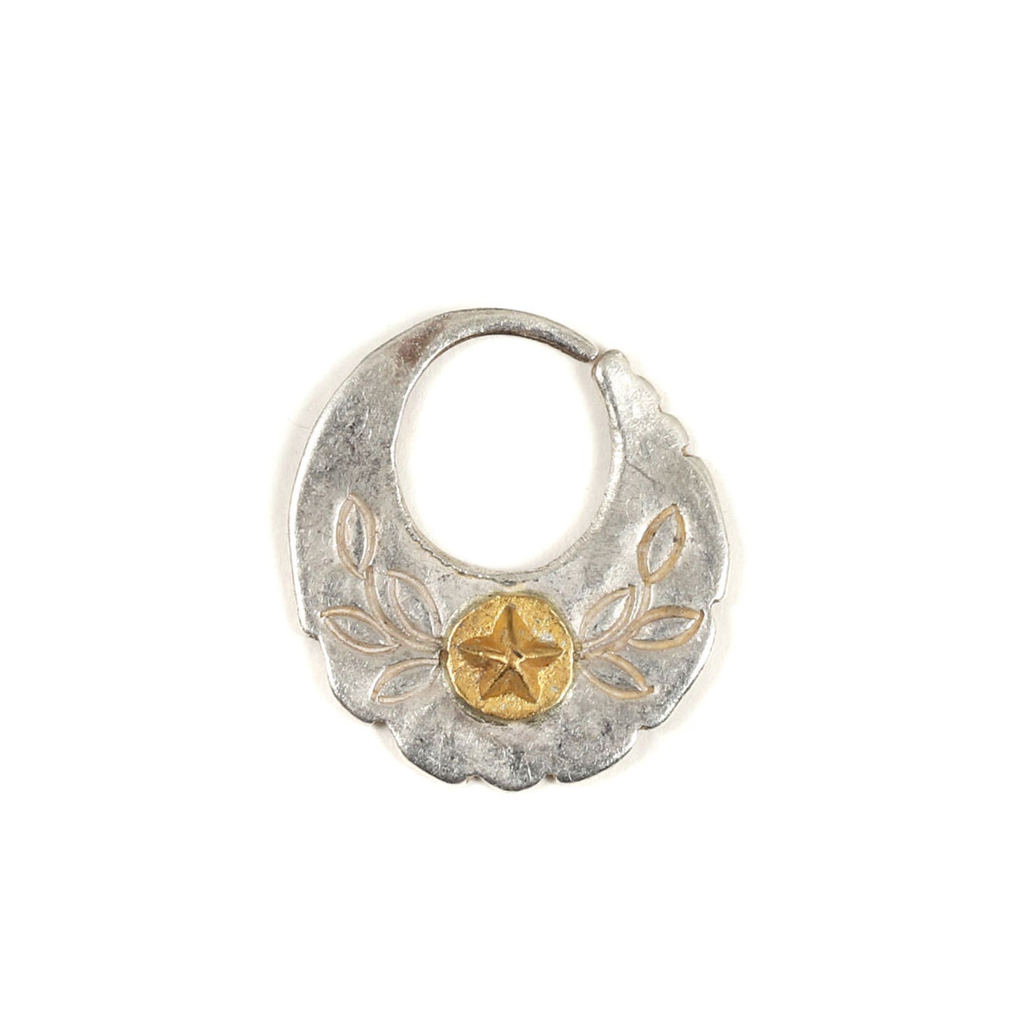 24Kスター付き ラージ ピアス(左耳用)