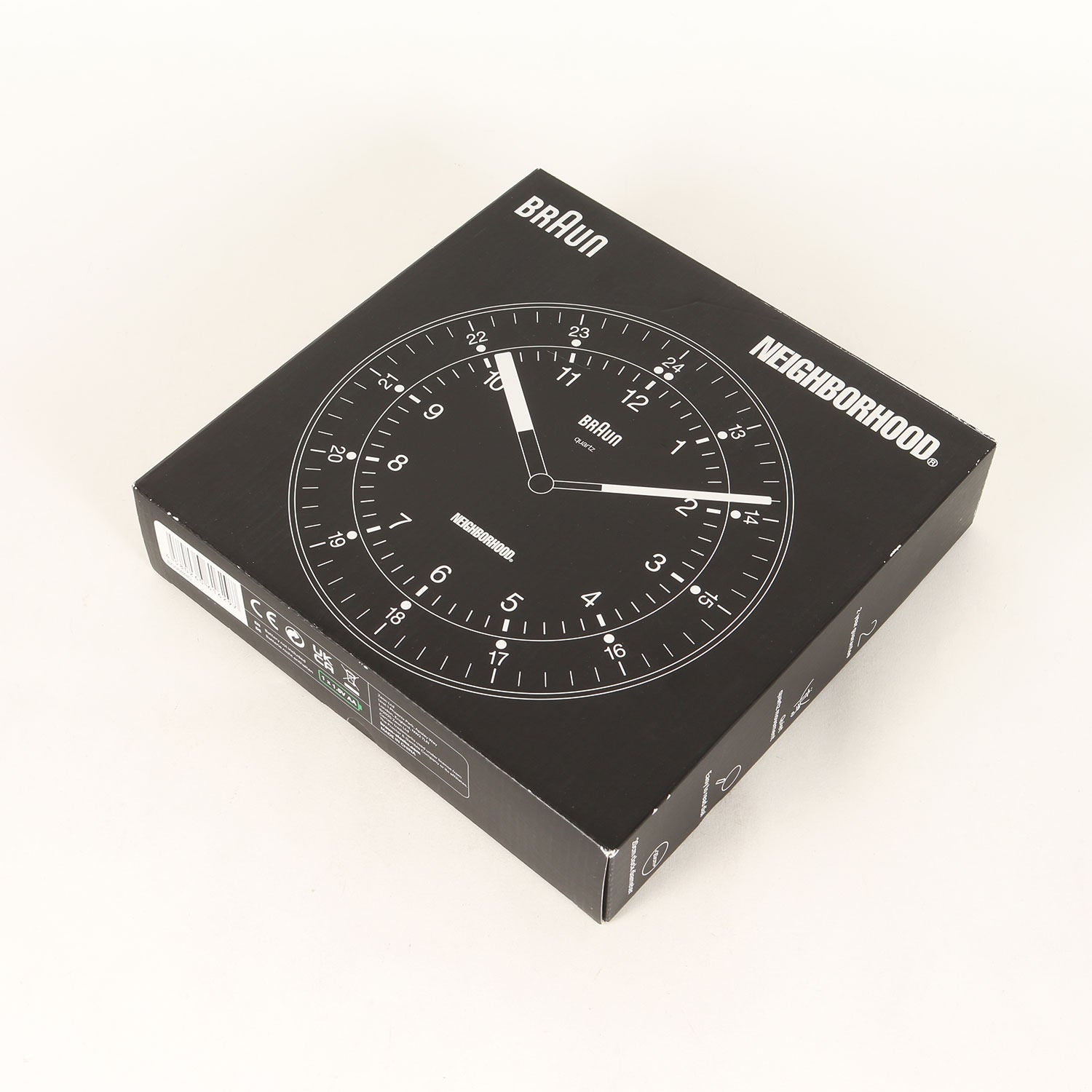 NEIGHBORHOOD BRAUN BC06 Black 壁掛け時計 NEIGHBORHOOD x BRAUN BC06