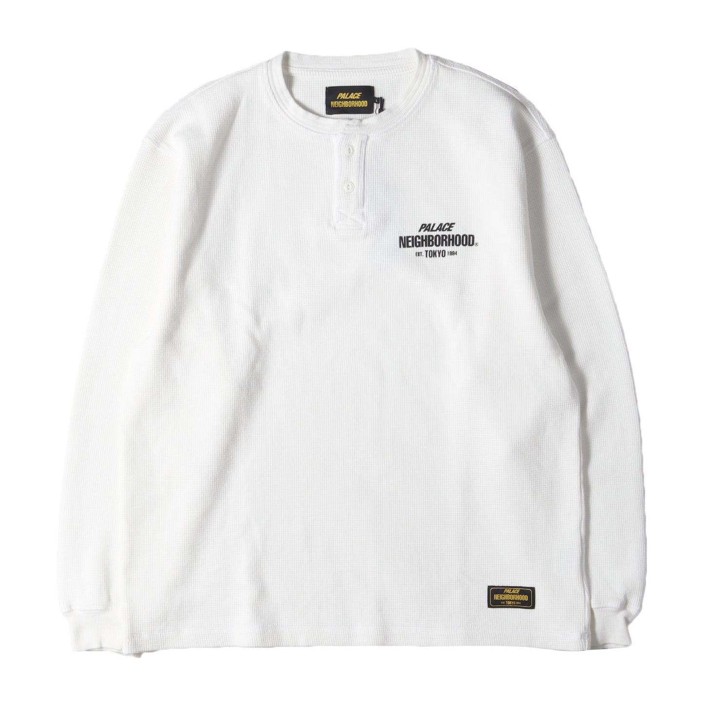 25AW ×PALACE ヘンリーネック ワッフル ロングスリーブ Tシャツ(Waffle Jersey)