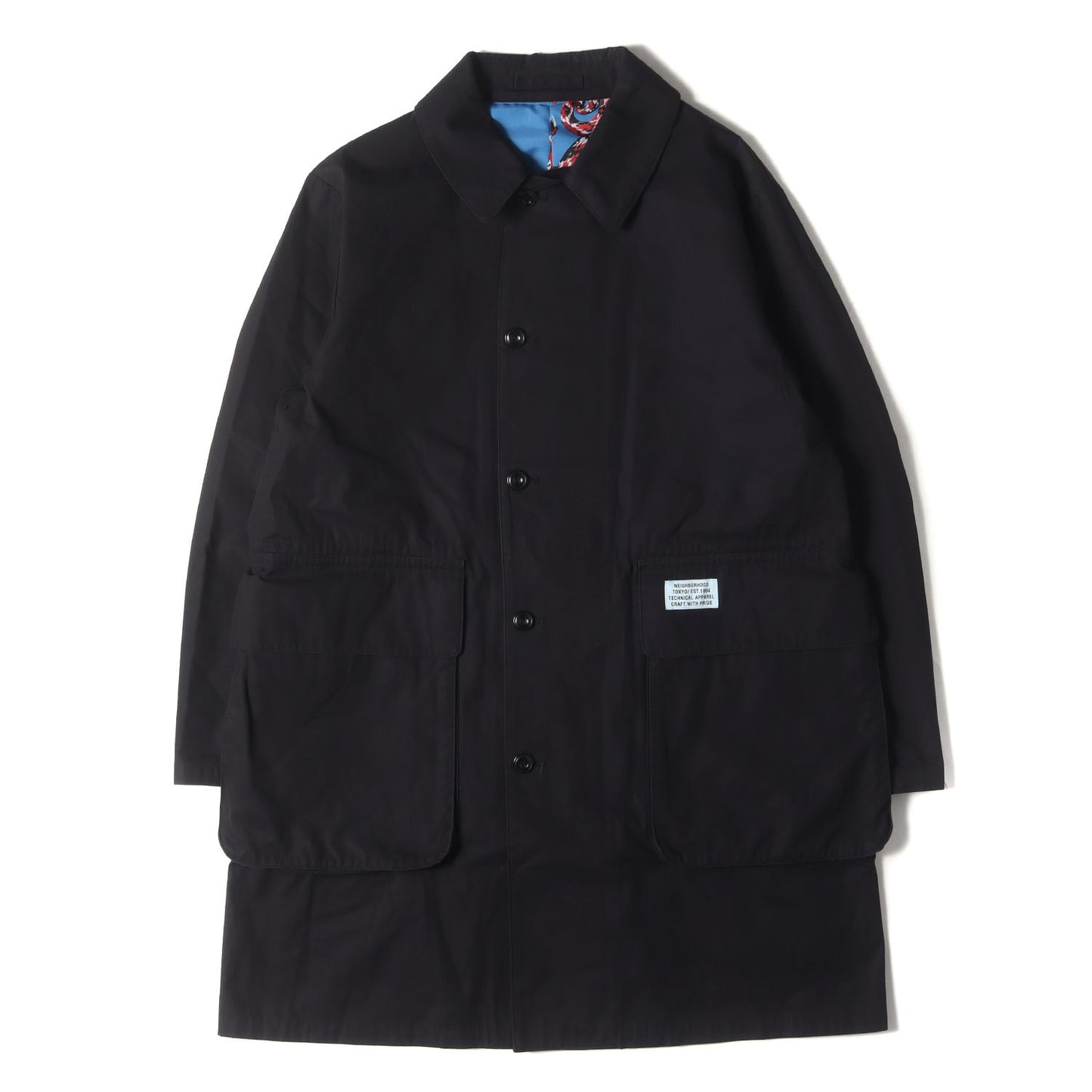 20AW 裏地スネーク柄 コットン トレンチコート(ISLEY / C-COAT)