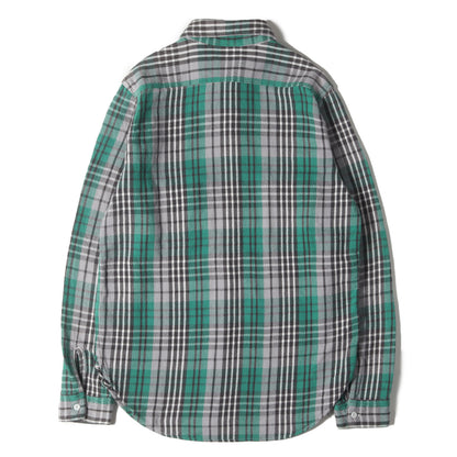 ヘビー チェック フランネルシャツ　966H