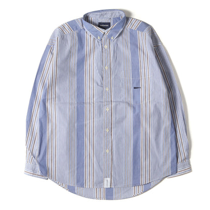 21AW マルチストライプ ボタンダウンシャツ(HYANNIS MULTI STRIPE B.D. LS SHIRT)