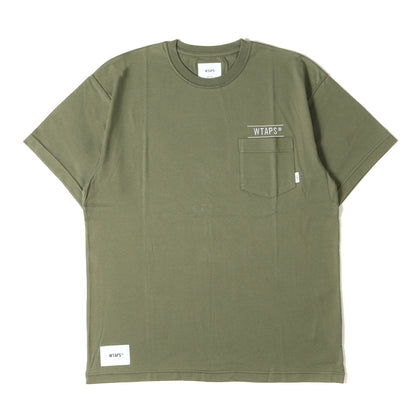 23SS ブランドロゴ刺繍 ポケット Tシャツ(SAC 02 / SS / COTTON. CREVASSE)